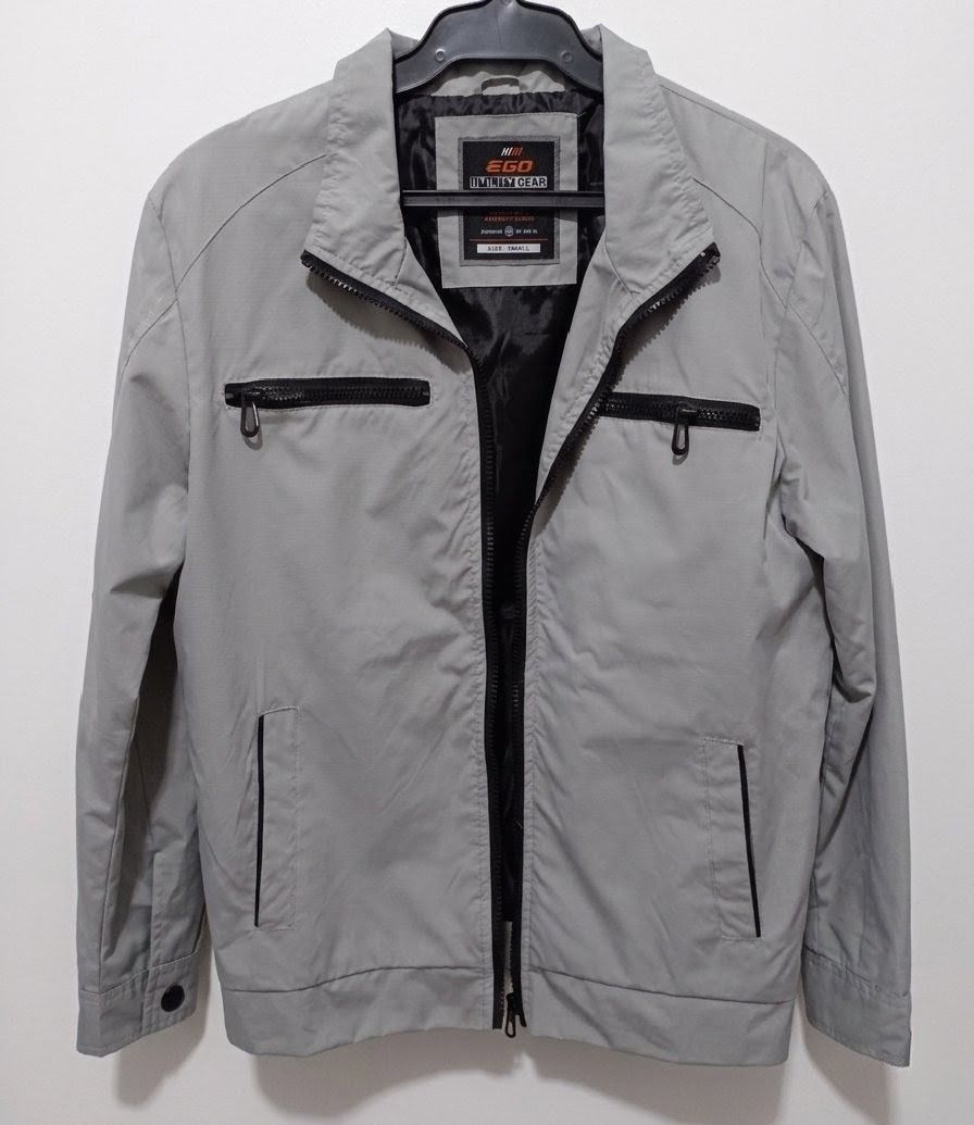 Ego Utility Gear Gray Jacket Small (Category: Coats, Jackets and Outerwear) located in Pasig City. Submitted by cj.ultimus4296 (Listing ID 1466381875, Image 1). Description: 100% authentic. Perfect for motor riding. Gray color. Size is small. Good as new. Originally bought for 1200php. Selling it for 400php. Reason for selling: Not using it anymore. Need funds. Message me if you are interested..
