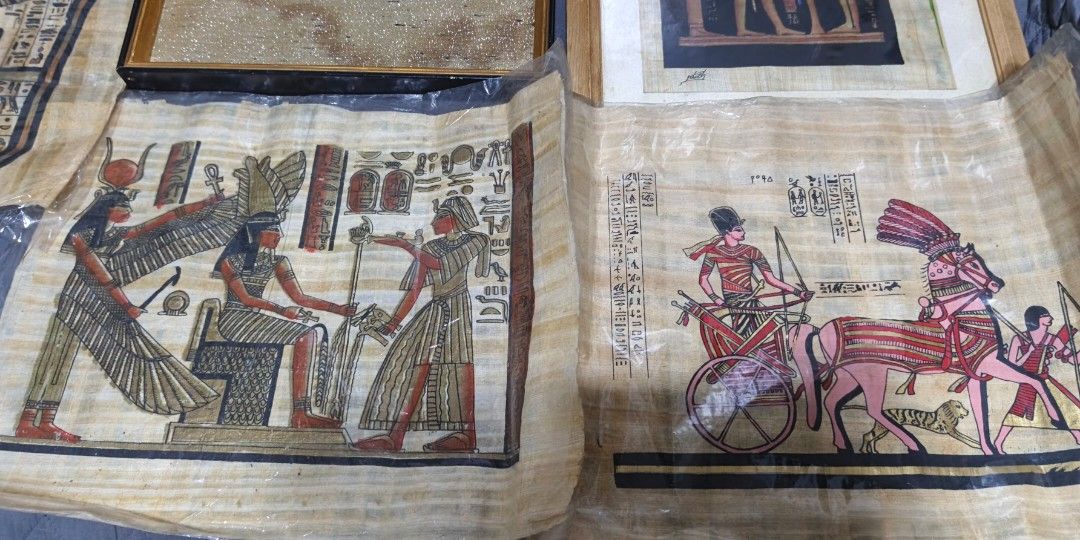 Egyptian wall decor 5pcs (Category: Wall Decor) located in Polomolok. Submitted by dkljapansurplus (Listing ID 1466447239, Image 2). Description: Egyptian wall decor mula japan May frame ang 2pcs, ang 3pcs wala.