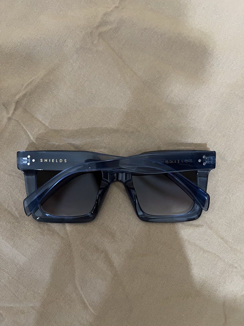 EO SHIELDS Square Fashion Sunglasses (Category: Sunglasses & Eyewear) located in Subic. Submitted by miche.b (Listing ID 1466399825, Image 2). Description: Brand New / Never Worn EO SHIELDS by Executive Optical Oversized square frame Dark navy translucent finish Tinted gradient lenses Recycled-material frame SHIELDS-branded temples Includes original case & cleaning cloth.