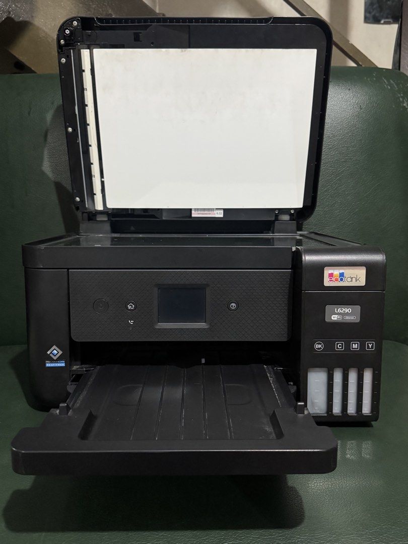 EPSON L6290 Multifunction Ink Tank Printer (Category: Printers, Scanners & Copiers) located in Manila. Submitted by k.gonzales (Listing ID 1466517958, Image 2). Description: EPSON L6290 Multifunction Ink Tank Printer ✅ Wireless ( Can print using phone ) ✅ Print ( Short, A4, Long ) ✅ Photocopy ( Short, A4, Long ) ✅ Scan ( Short, A4, Long ) ✅ FAX ✅ ADF ✅ Duplex 2-sided printing ✅ No issue Pick up | Lalamove ₱8,500.