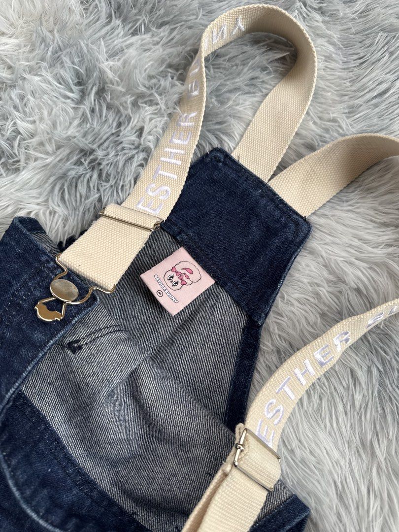 Esther Bunny Denim Jumper (Category: Jumpsuits) located in Taguig. Submitted by mrwickjohn67 (Listing ID 1466459048, Image 3). Description: Excellent Issue: no issue Size: (in inches) 30-32 waistline - Med on tag.