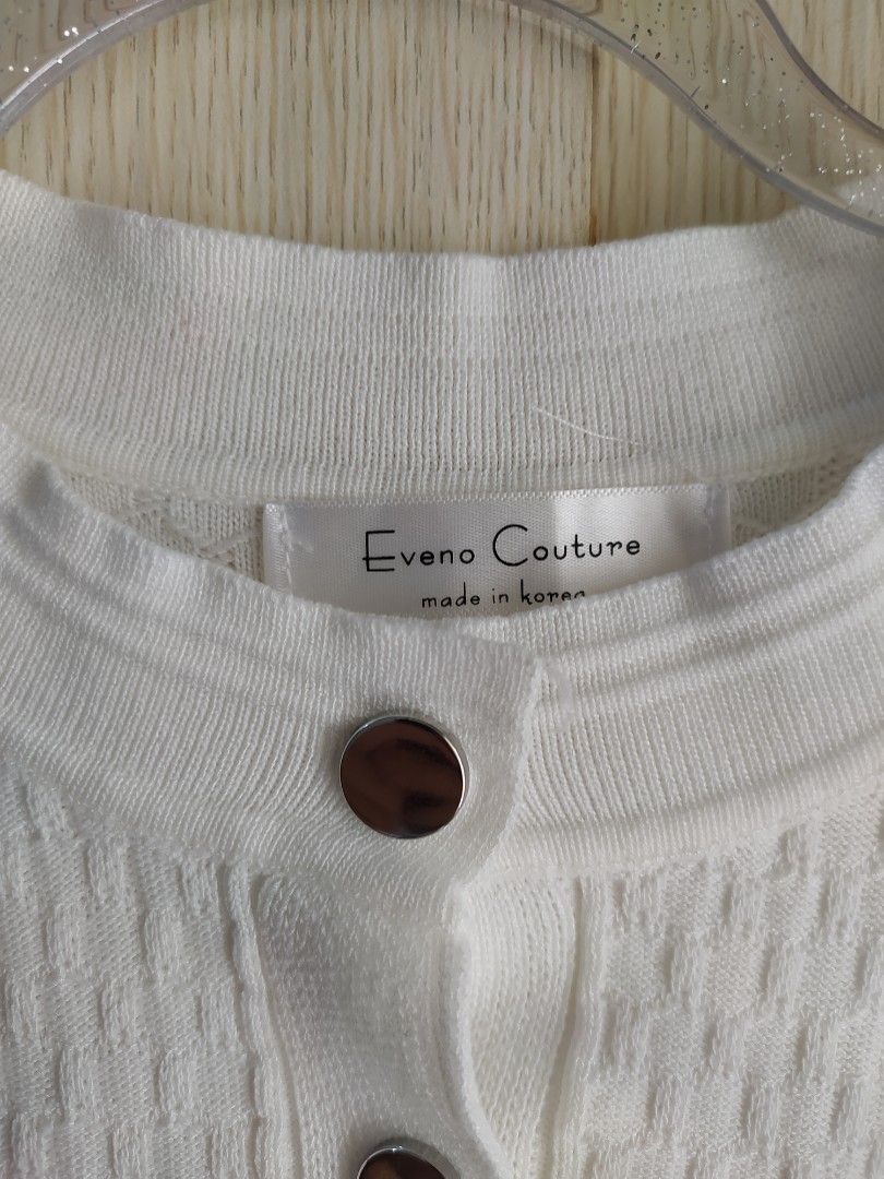 Eveno Couture Dress (Category: Dresses) located in Bacoor. Submitted by lieze (Listing ID 1466432187, Image 3). Description: long dress before pero pina-alter white mini dress above the knee buttons.