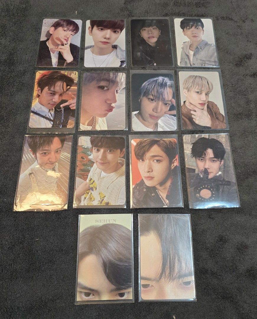 EXO PHOTOCARDS (Category: K-Wave Merchandise) located in Manila. Submitted by jamesmendzzzz (Listing ID 1466502476, Image 1). Description: TAKE ALL FOR 2500 ON HAND READY TO SHIP OR MEET UP.
