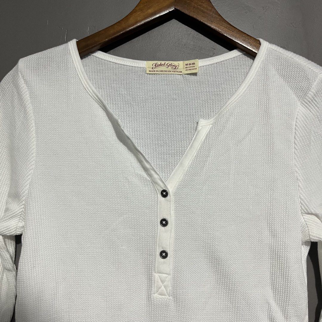 Faded Glory henley long sleeves (Category: Longsleeves) located in Calauan. Submitted by randomthrift.womens (Listing ID 1466355160, Image 2). Description: .