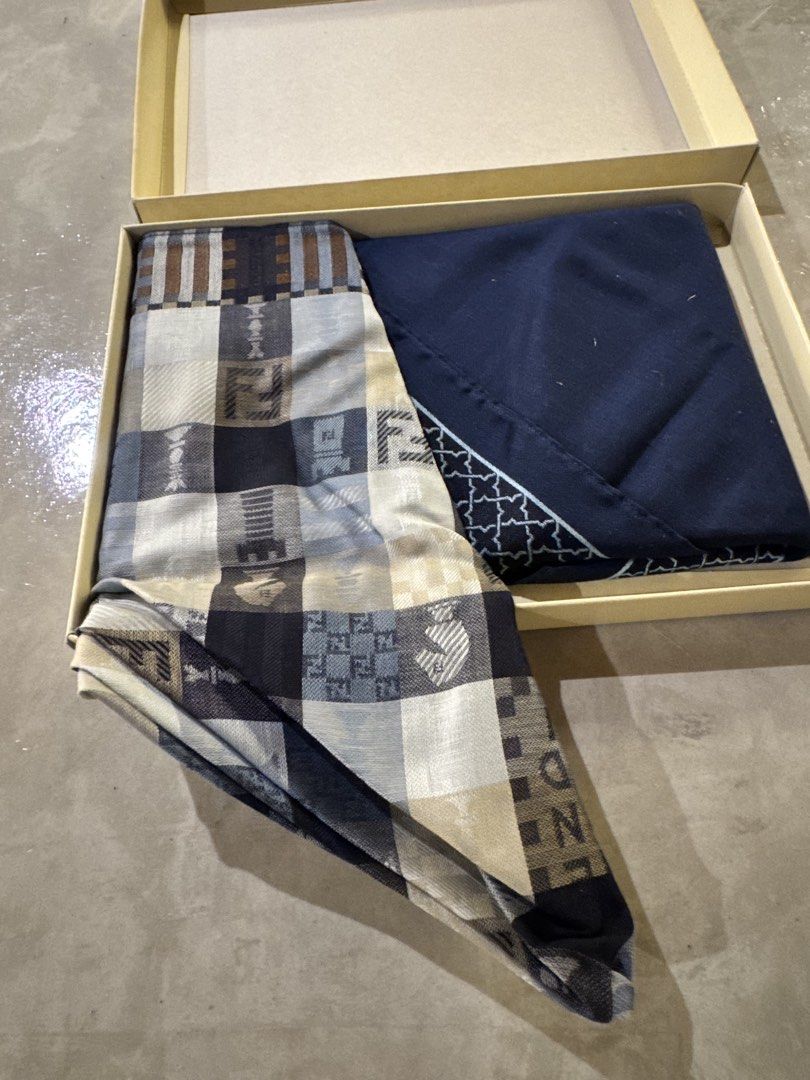 Fendi Handkerchief Gift Set (Category: Luxury Accessories) located in Manila. Submitted by thevintage90_sretro. (Listing ID 1466372175, Image 3). Description: Fendi Handkerchief Gift Set Brandnew with box legit dm.