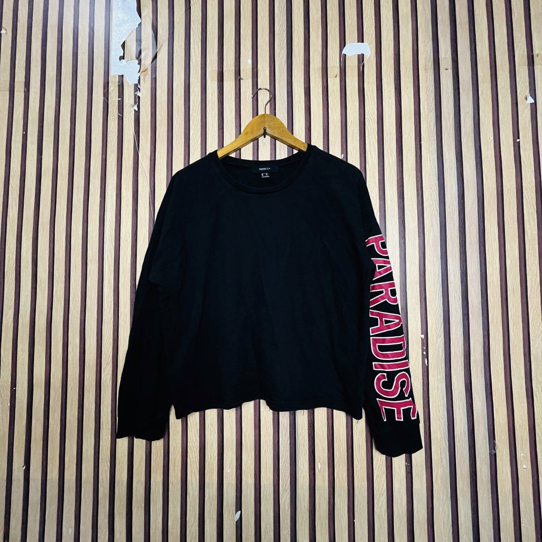 F21 FOREVER 21+ PARADISE OVERSIZED STREETWEAR SKATER GRUNGE PULLOVER SWEATSHIRT SHIRT BLACK 1X 25x27 (Category: Coats, Jackets and Outerwear) located in Dasmarinas. Submitted by yg_supplies (Listing ID 1466443236, Image 1). Description: PLEASE READ FAQ’s > Yes, available! > Last price posted. TAKE IT OR LEAVE IT! > Dasmariñas Cavite > ADDITIONAL PHOTOS are NOT AVAILABLE as we seal the items after taking pictures. > GCASH payment > JNT shipping / 