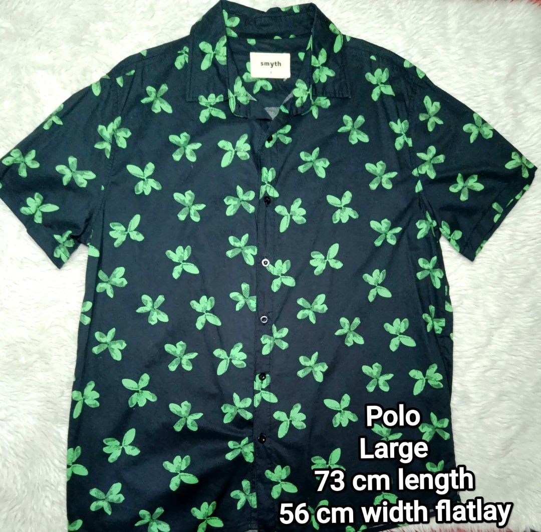 Formal polo green black leaves design button top (Category: Formal Shirts) located in Quezon City. Submitted by niceprelovedstuffsymc (Listing ID 1466399873, Image 3). Description: .