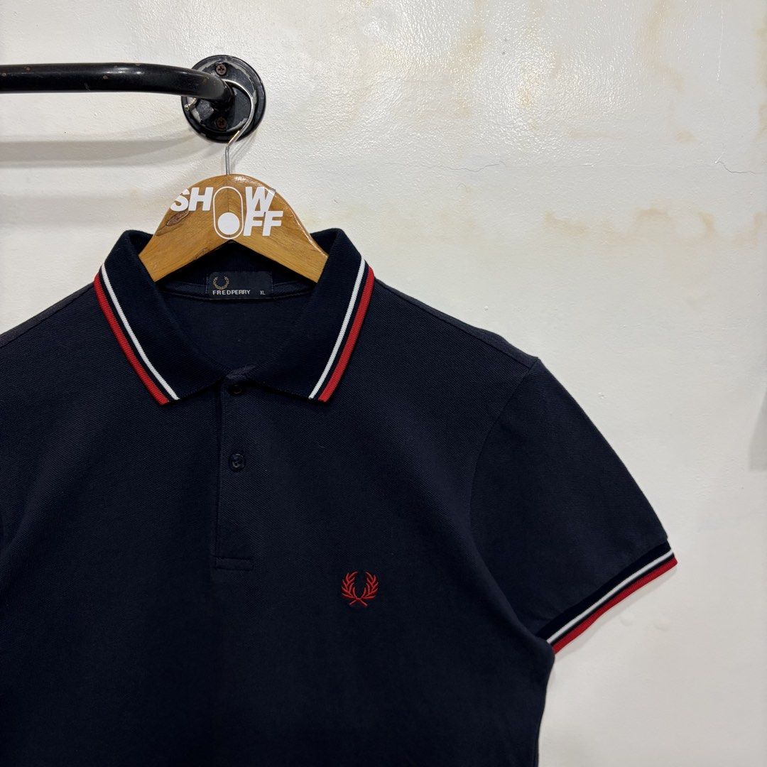 Fred Perry (Category: Tshirts & Polo Shirts ) located in Santa Rosa. Submitted by gardenofthrifts (Listing ID 1466560576, Image 2). Description: Shirt ₱1480 XL Width: 20 Length: 26 10/10 Condition Comment “Mine” below to purchase..