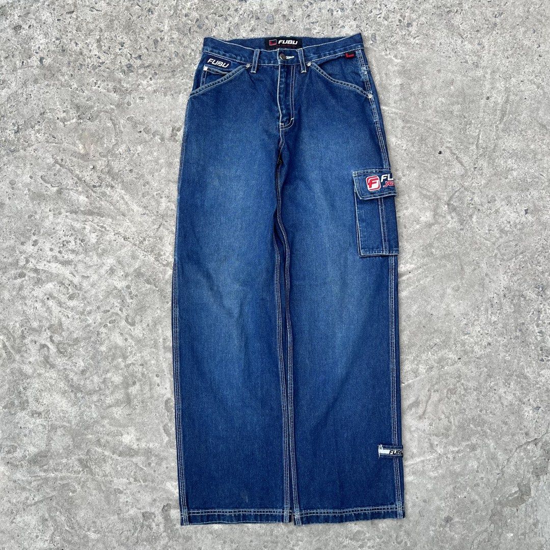 FUBU Jeans Denim Pants Size 28-30 (Category: Jeans) located in Las Pinas. Submitted by vinthrift420 (Listing ID 1466344391, Image 1). Description: FUBU Jeans Denim Pants Size 28-30 Waistline - 28-30 Length - 42 Hem - 9.5 Good Condition Price - 2k 📍Las piñas .