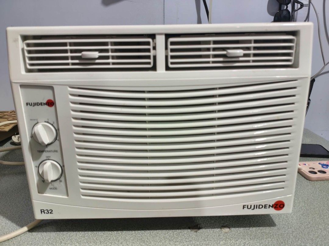 Fujidenzo Window Type Air Conditioner R32 (Category: Air Conditioning and Heating) located in Manila. Submitted by kymiiii (Listing ID 1466357579, Image 2). Description: FOR SALE: FUJIDENZO 0.6HP INVERTER GRADE WINDOW TYPE AIRCON ❄️ Fujidenzo WAM-632IGT ✅ 0.6 HP ✅ Inverter Grade ✅ R32 Refrigerant ✅ 230V / 60Hz ✅ 559W power input ✅ Cooling Capacity: 5,760 kJ/h / 1.6 kW ✅ Mechanical type ✅ Compact size — bagay sa bedroom/small room ✅ Energy-efficie