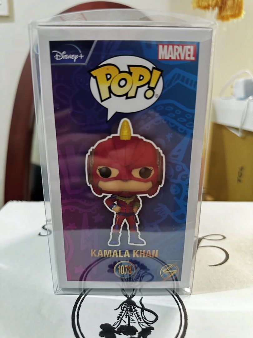 Funko Pop Marvel Ms Marvel Kamala Khan 1078 (Category: Designer & Blind Box Toys) located in Malabon City. Submitted by artoysmnl (Listing ID 1466359299, Image 3). Description: FOR SALE Funko Pop! Kamala Khan 🛡️ FREE Acrylic Protector ⭐ Condition: 9.5-10/10 ₱799.00 📍Marilao, Bulacan.