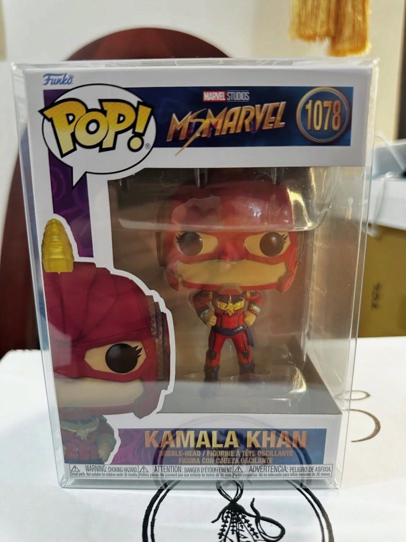 Funko Pop Marvel Ms Marvel Kamala Khan 1078 (Category: Designer & Blind Box Toys) located in Malabon City. Submitted by artoysmnl (Listing ID 1466359299, Image 1). Description: FOR SALE Funko Pop! Kamala Khan 🛡️ FREE Acrylic Protector ⭐ Condition: 9.5-10/10 ₱799.00 📍Marilao, Bulacan.