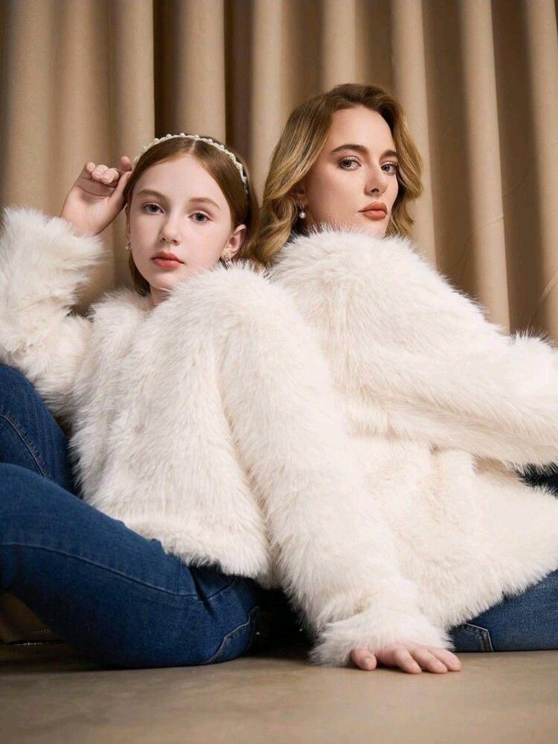 Furry Jacket for kids (Category: Babies & Kids Fashion) located in Quezon City. Submitted by preloved_by_mariekondo (Listing ID 1466451947, Image 3). Description: Fluffy, faux fur jacket in white. Used once for a costume party. Fits girls 8-9yo.
