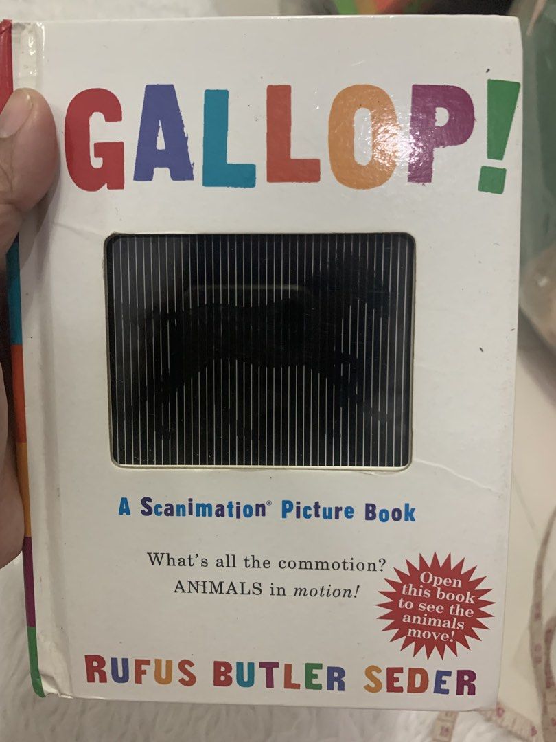 Gallop scanimation book (Category: Children's Books) located in Caloocan City. Submitted by appleblossoms07 (Listing ID 1466562445, Image 1). Description: By Rufus Butler Seder Market price 1,438 pesos Apps.