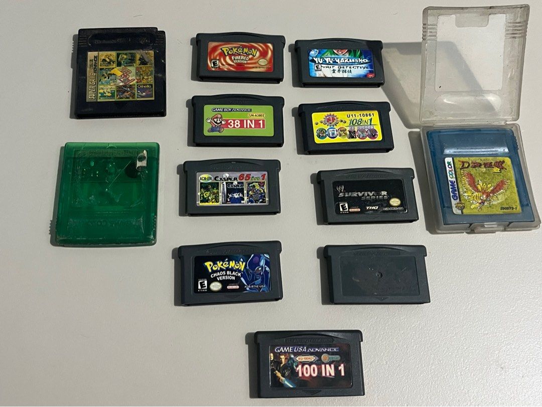 Gameboy Cartridges (Category: Nintendo) located in Manila. Submitted by milamartina123 (Listing ID 1466488904, Image 1). Description: as is, take all only. wala pang test tondo, manila loc no return/refund once settled.