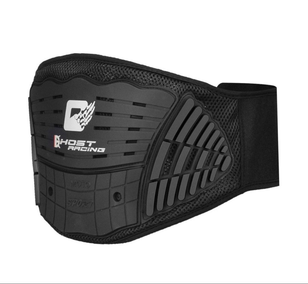 Ghost racing motorcycle waist support (Category: Belt bags, Clutches and Pouches) located in Cavite. Submitted by kayeannne (Listing ID 1466372757, Image 3). Description: Ghost RACING motorcycle waist protection riding protective gear - Perfect for long rides - Waist protection RFS: Too small for owner.