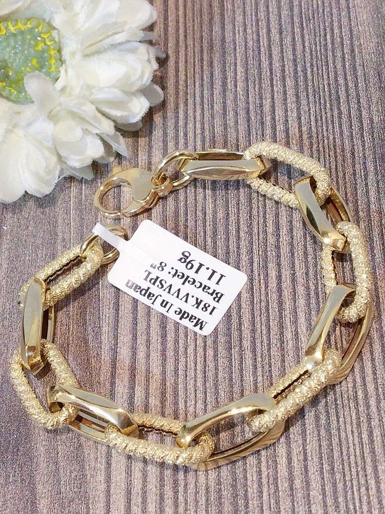 glossy/matte bracelet 18k gold (Category: Bracelets) located in Manila. Submitted by primejewelry (Listing ID 1466461873, Image 2). Description: .