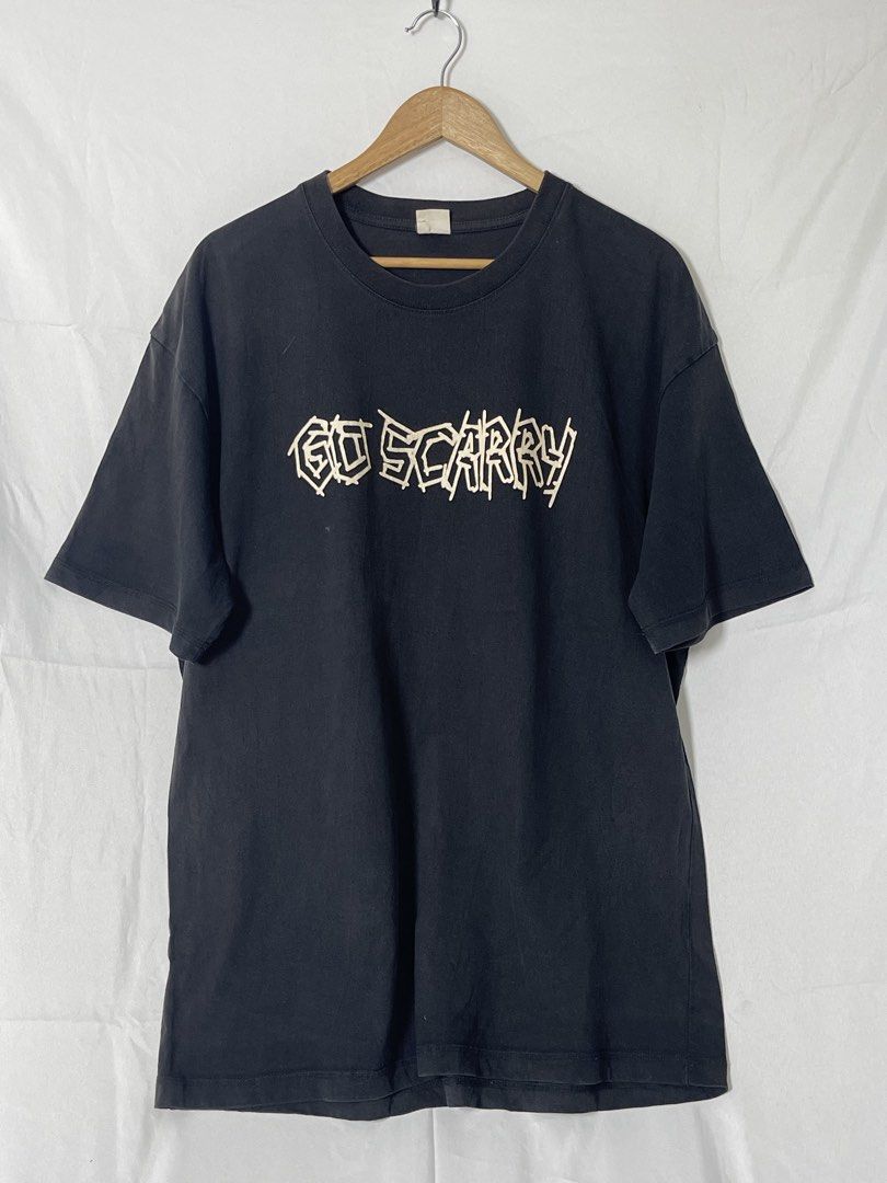 Go Scarry Goth Grunge Graphic Shirt (Category: Tshirts & Polo Shirts ) located in Imus. Submitted by mochi.rella (Listing ID 1466508101, Image 1). Description: Black Go Scarry Good Condition 2XL on tag | Fit XL W 24 | L 31 .