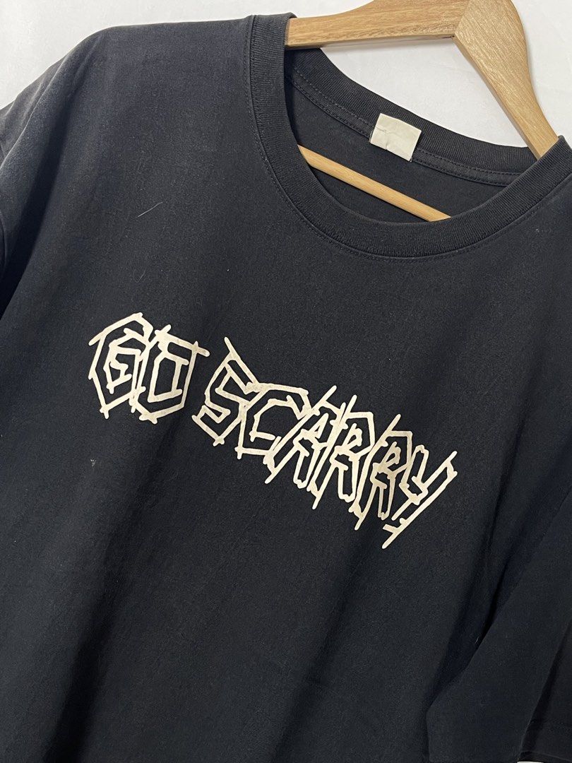 Go Scarry Goth Grunge Graphic Shirt (Category: Tshirts & Polo Shirts ) located in Imus. Submitted by mochi.rella (Listing ID 1466508101, Image 3). Description: Black Go Scarry Good Condition 2XL on tag | Fit XL W 24 | L 31 .