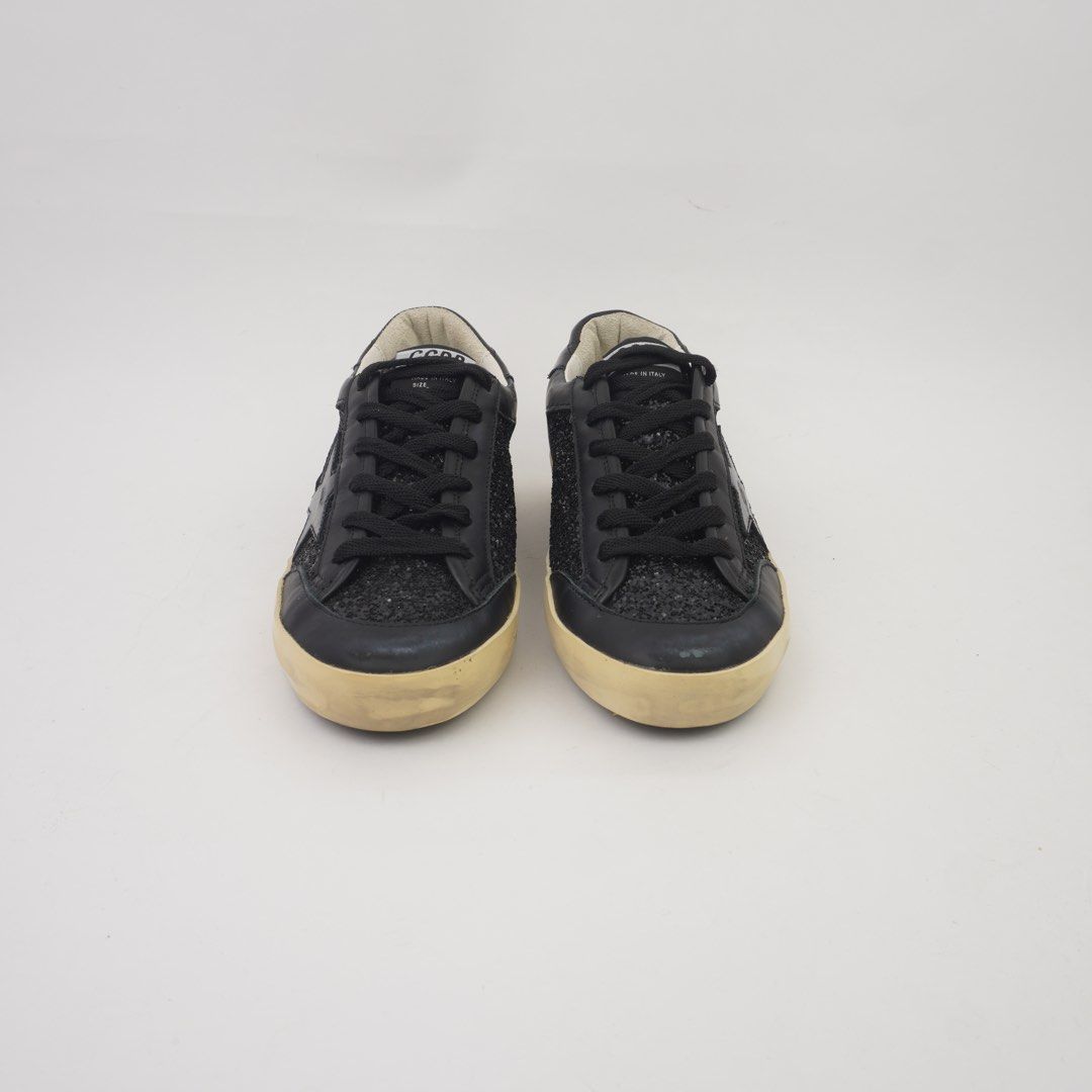 Golden Goose Black Glitter Super-Stat (Category: Sneakers & Footwear) located in Taguig. Submitted by dluxenest (Listing ID 1466353164, Image 2). Description: Last price posted Inclusion: dust bag You may follow us on IG : dluxenest FB : Dragons Luxe Nest.