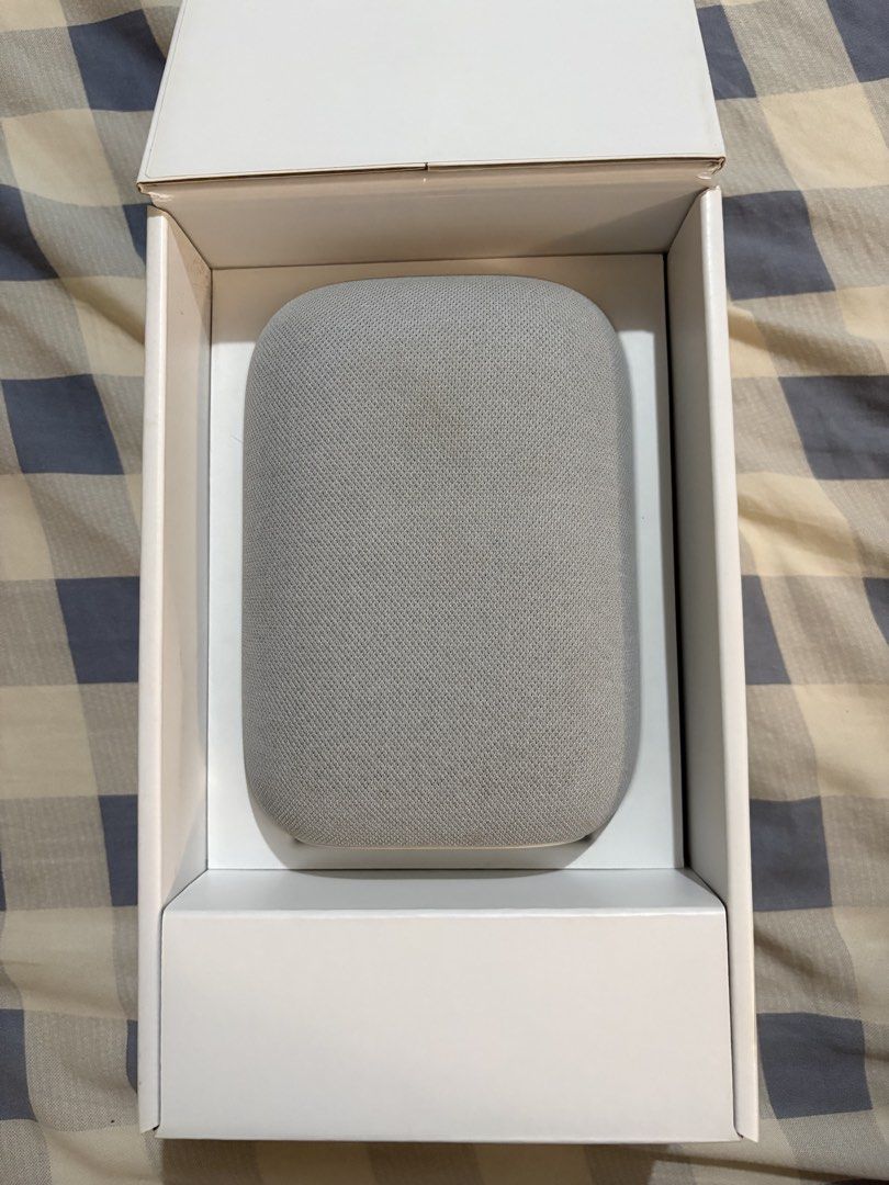 Google Nest Audio Smart Speaker (Category: Soundbars, Speakers & Amplifiers) located in Makati City. Submitted by amarthas.closet (Listing ID 1466460755, Image 2). Description: - Inclusions: Original box, power adapter, and cable - Issue: It may disconnect from your device (mobile, PC, etc.) once or twice. I didn’t break it. It’s just a known issue that some Google Nest Audio owners are dealing with. .