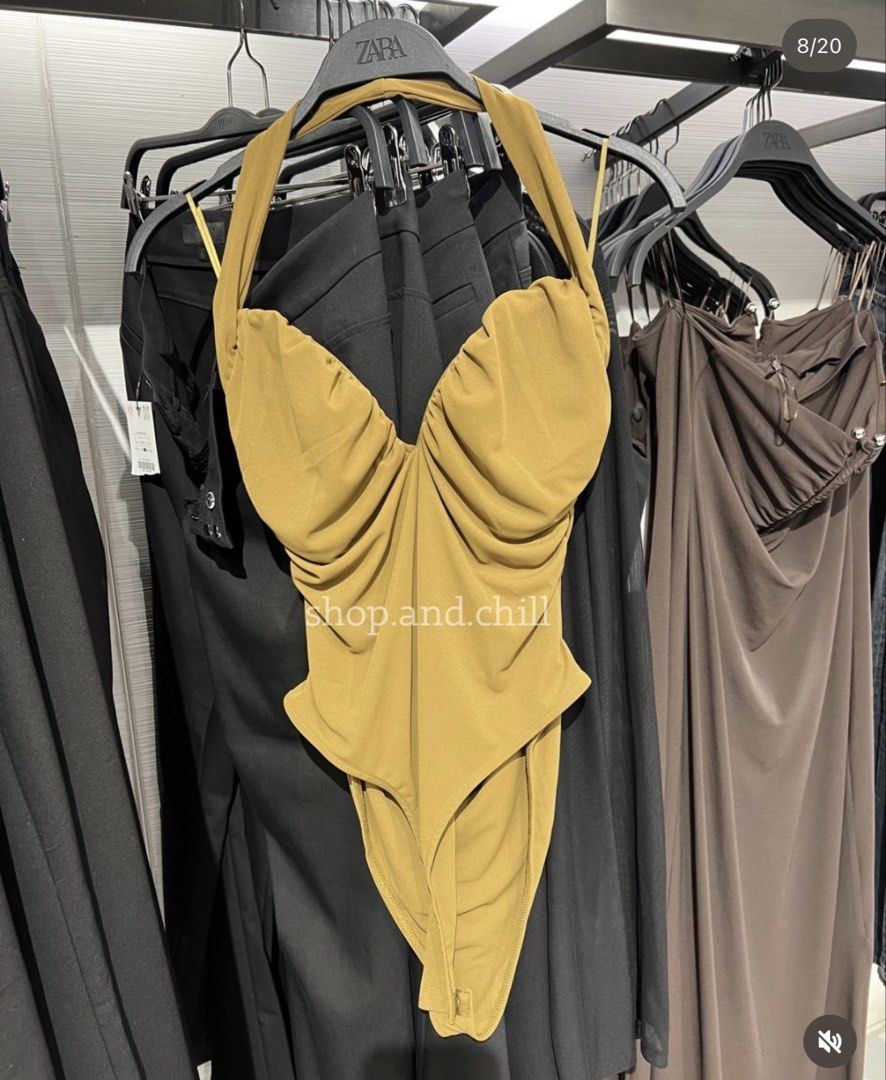 green halter bodysuit (Category: Sleeveless) located in Taguig. Submitted by shoppiaholic (Listing ID 1466391860, Image 1). Description: .