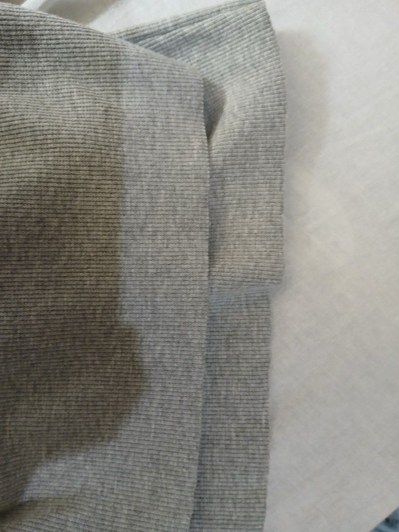 Grey Ribbed Lounge Pants with Drawstring Waist (Category: Other Bottoms) located in Manila. Submitted by relaxlang (Listing ID 1466399511, Image 3). Description: - Waist 26 to 30 / Length 38 - Color: Grey - Material: Soft textured ribbed fabric - Fit: Relaxed straight-leg cut - Waistband: Adjustable drawstring for maximum comfort - Versatility: Ideal for home lounging or casual errands - Condition: Brand new/Excellent.