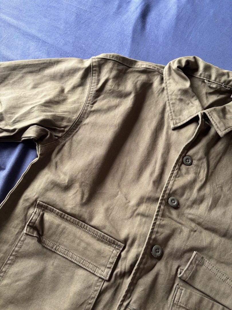 GU Army Green Work Utility Thick High Quality Jacket (Category: Coats, Jackets and Outerwear) located in Pasay City. Submitted by lovedby.mmm (Listing ID 1466393161, Image 3). Description: ۶ৎ GU is a sister brand of uniqlo so it has similar fabric to uniqlo's jackets ۶ৎ never worn since it's too big on me + not my style ۶ৎ high qual thick fabric · · ─ ·ʚɞ· ─ · · ۶ৎ mop: gcash ۶ৎ mod: same day delivery (lalamove/grab) tags: tokyo cool girl chic ni