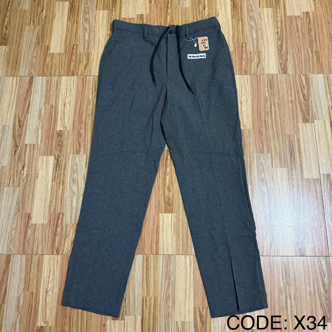 GU MEN’S EASY ANKLE TROUSER (Category: Trousers) located in Manila. Submitted by thrifthing_121102 (Listing ID 1466500166, Image 1). Description: GU MEN’S EASY ANKLE TROUSER •SIZE MEDIUM •WAIST - 30-32” •LENGTH - 37.5” •HEM - 7” •EXCELLENT CONDITION •NO ISSUES ₱499 + SF ✅All items are in excellent to new condition. ✅Color may vary due to lighting. 📦J&T Express or Lalamove Shipping. 💸Gcash Payment. 📍Moonwalk, Paranaque City.