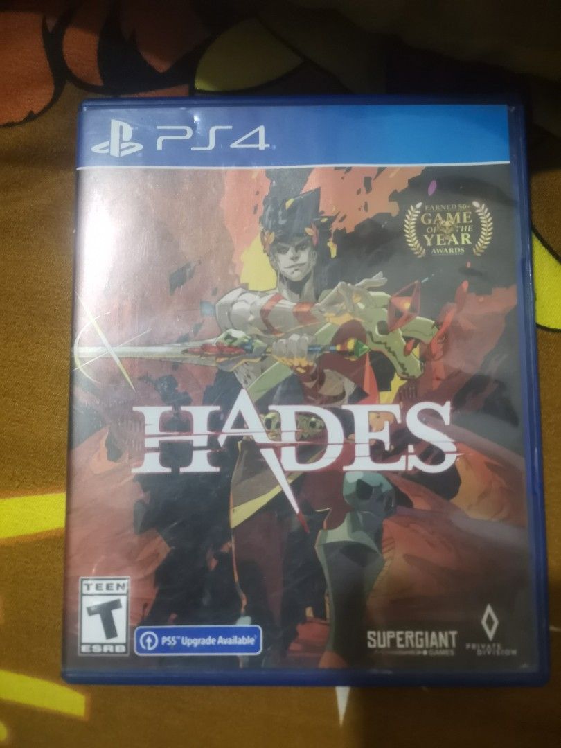 HADES PS4 RUSH (Category: In-Game Products) located in Manila. Submitted by mazgarcia (Listing ID 1466408285, Image 1). Description: FS HADES PS4 RUSH 350 *GOOD CONDITION *WITH CASE *WITH PICTURE BOOKLET *WALANG DAMAGE DISK 📌 LOCATION. PARAÑAQUE PWEDE LALAMOVE/MEET UP IF MALAPIT/PICK UP.