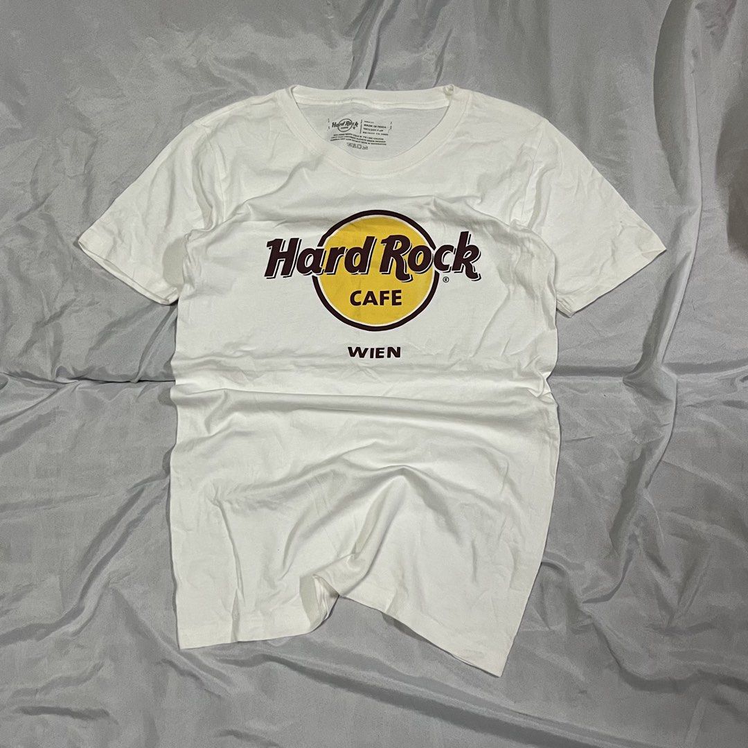 Hard Rock Cafe WIEN Shirt (Category: Tshirts & Polo Shirts ) located in Muntinlupa City. Submitted by ninenine.collective (Listing ID 1466346176, Image 1). Description: Hard Rock Cafe WIEN Shirt 18/28.5.