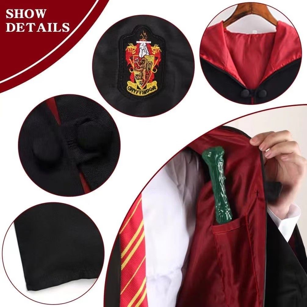 Harry Potter costume set (Category: Babies & Kids Fashion) located in Las Pinas. Submitted by assortedkidzstuffs (Listing ID 1466480118, Image 2). Description: for sizing details pls check the posted size chart, size 155 po. like new complete set already.