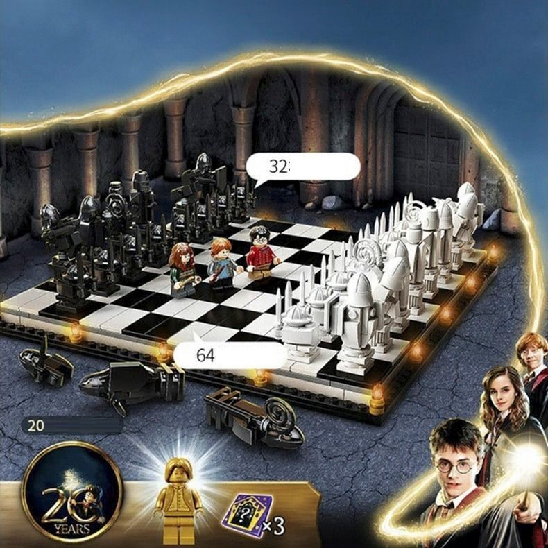 Harry Potter Wizard's Chessboard Hogwarts Chess Building Block Bricks ...