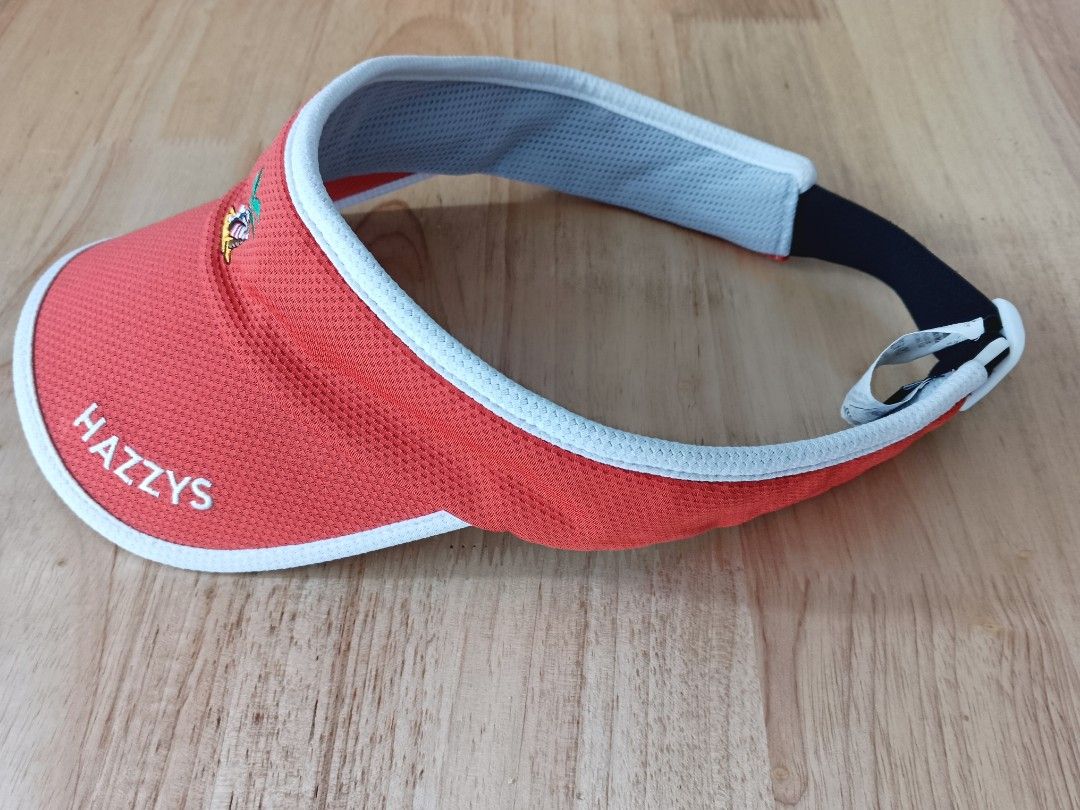 HAZZYS Golf Visor + 84 SF (Category: Hats & Beanies) located in Cebu City. Submitted by OneStop_ThriftShop_Mo (Listing ID 1466448270, Image 2). Description: Payday Sale, pls avail 🤗🫶 HAZZYS 🏌️⛳💓 Color combination is perfection. 😍 Embroidered logos not just printed. Super bagay sa White and Khakis. One Size fits all..