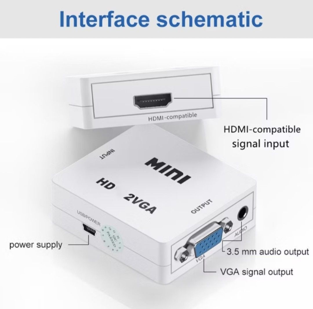 Hdmi to Vga converter with audio (Category: Laptops & Notebooks) located in Iloilo. Submitted by maikeru27 (Listing ID 1466547792, Image 2). Description: .