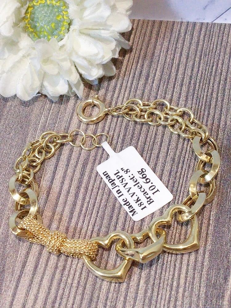heart bracelet 18k gold (Category: Bracelets) located in Manila. Submitted by primejewelry (Listing ID 1466465038, Image 2). Description: .