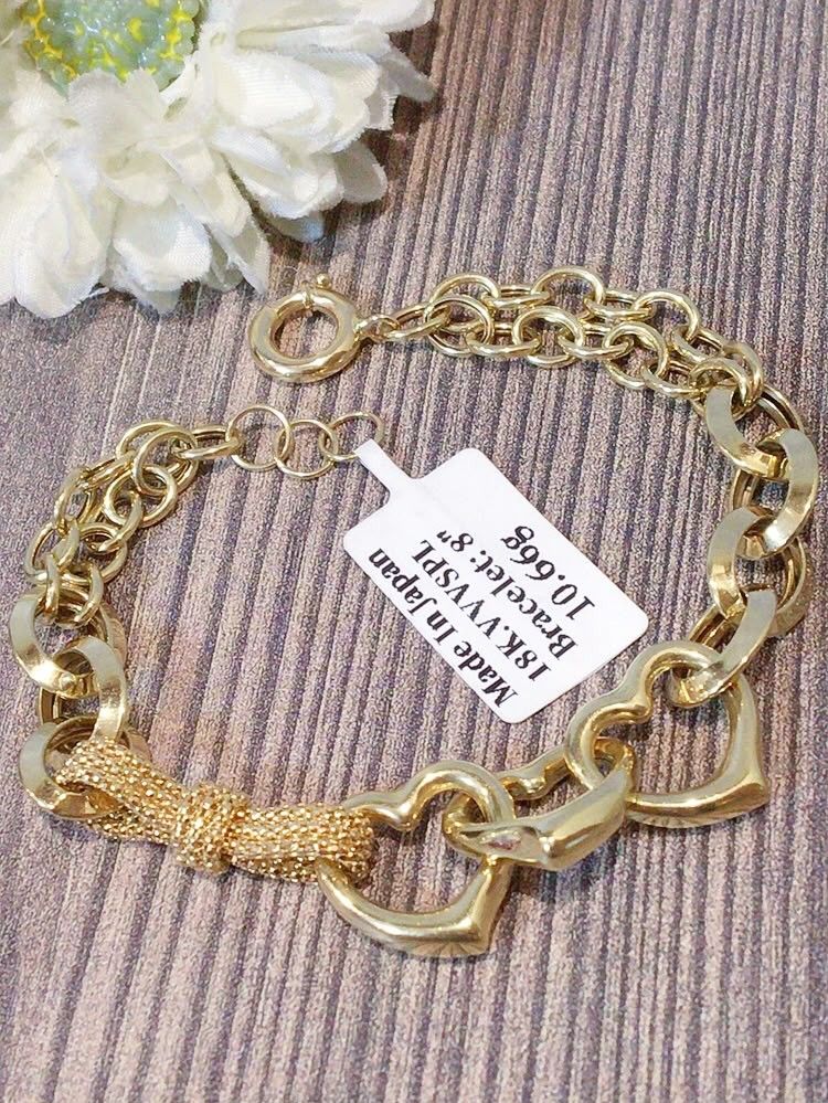 heart bracelet 18k gold (Category: Bracelets) located in Manila. Submitted by primejewelry (Listing ID 1466465038, Image 1). Description: .