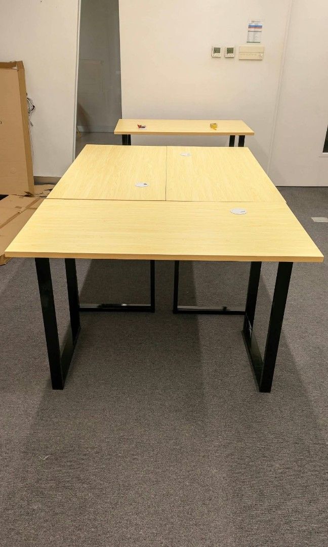 Heavy Duty Computer table (Category: Tables & Sets) located in Manila. Submitted by joydolor (Listing ID 1466415711, Image 3). Description: 🔥 BEST SELLER OFFICE TABLE 🔥 🔥 HEAVY DUTY OFFICE TABLE 🔥 ✅STURDY ✅MAKAPAL ANG TOP ✅METAL FRAME ✅MAKAPAL ANG PAA ✅WITH CABLE WIRES HOLE ✅MABIGAT SIZES and COLOR ‼️ 80x50cm 🟡 YELLOW TOP BLACK FRAME 🏷️2,850 RS PRICE.