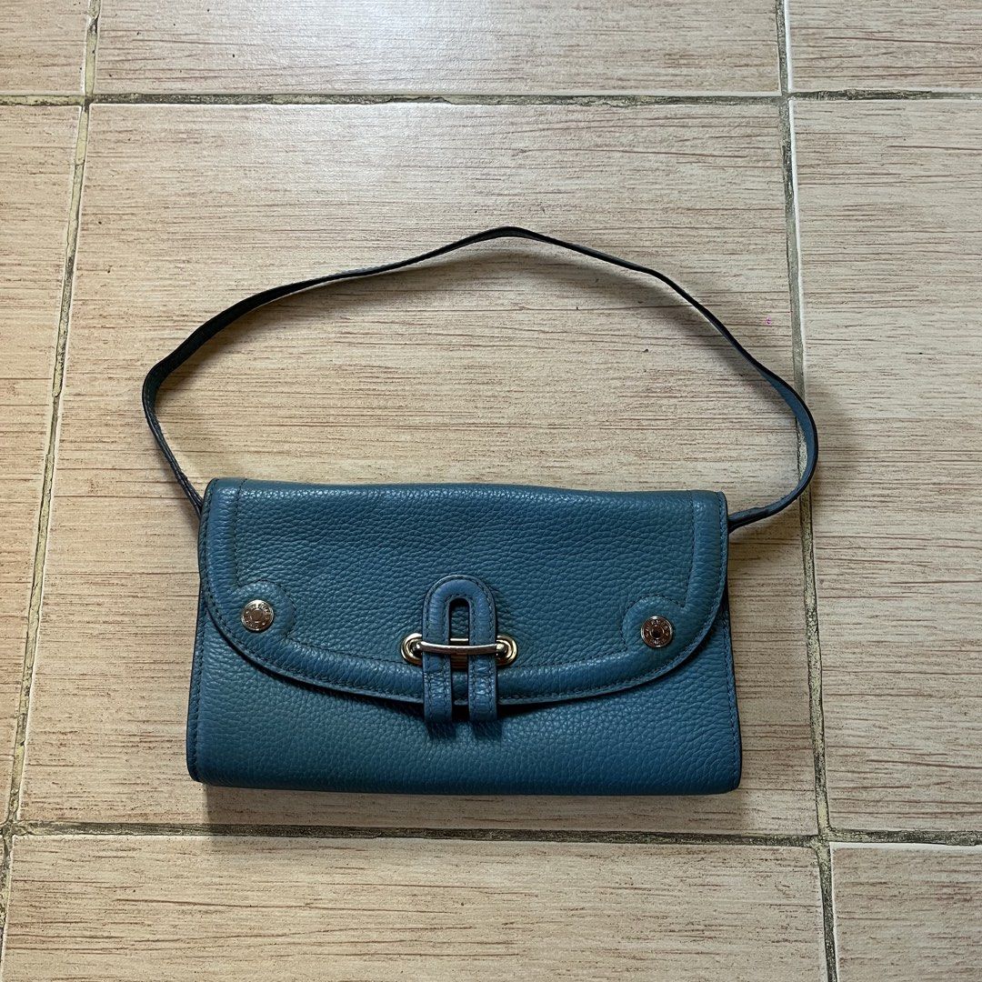 Hermes Teal Leather Shoulder Bag (Category: Luxury Bags & Wallets) located in Lucena. Submitted by __timeless.luxury (Listing ID 1466441403, Image 3). Description: Hermes Teal Leather Shoulder Bag Complete | Rank: AB No major flaws .