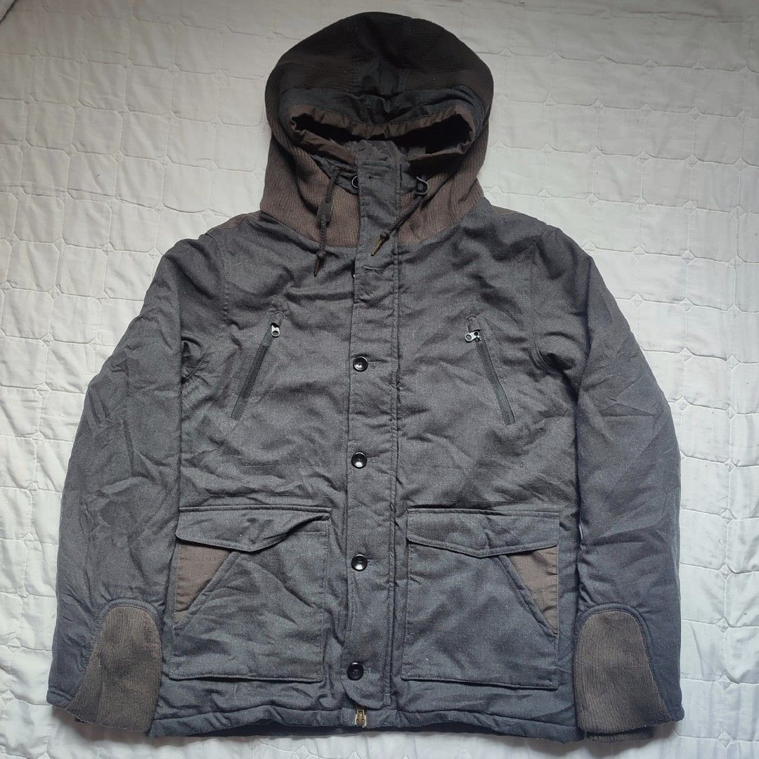 HIBECK Gray Hooded Utility Jacket (Category: Coats, Jackets and Outerwear) located in Santa Cruz. Submitted by oreosthrift.co (Listing ID 1466394431, Image 2). Description: PRELOVED CLOTHING † handpicked & carefully selected quality pieces • affordable prices DM to claim 📩.