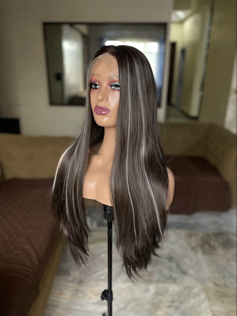 Highlights Lace Front Wig (Brand New!) (Category: Hair Accessories) located in Manila. Submitted by stellarwigs (Listing ID 1466365178, Image 3). Description: Highlights Lace Front Wig For Sale! Price: ₱1500 only! (brand new) ✅FREE PARTING (13x4) (30 Inches) ✅Can be curled or straightened and washed. ✅Futura Fiber Close to human hair. ✅Thick High Quality Hair. ✅What you see is what you get. ✅On Hand! Shipping available nationwide. ✅Same day deliv