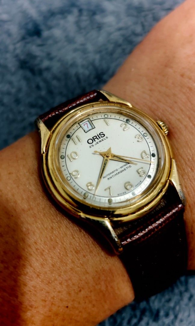 Highly collectible 1990s Oris 7317 Automatic/ Antimagnetic (Category: Men's Watches) located in Cebu City. Submitted by aceoftime (Listing ID 1466382955, Image 3). Description: In good working condition Swiss Made Crafted for both style and precision The Oris 7317 is a testament to the swiss brand's commitment to craftsmanship. This 1990s timepiece features a robust mechanical automatic movt, ensuring timekeeping is both reliable and effortless W