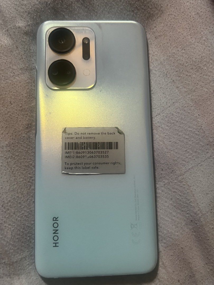 Honor X7A (Category: Android Others) located in Manila. Submitted by resellermg (Listing ID 1466419960, Image 1). Description: Rush slightly used Honor X7a 6/128 Reason for Selling: Spare phone.