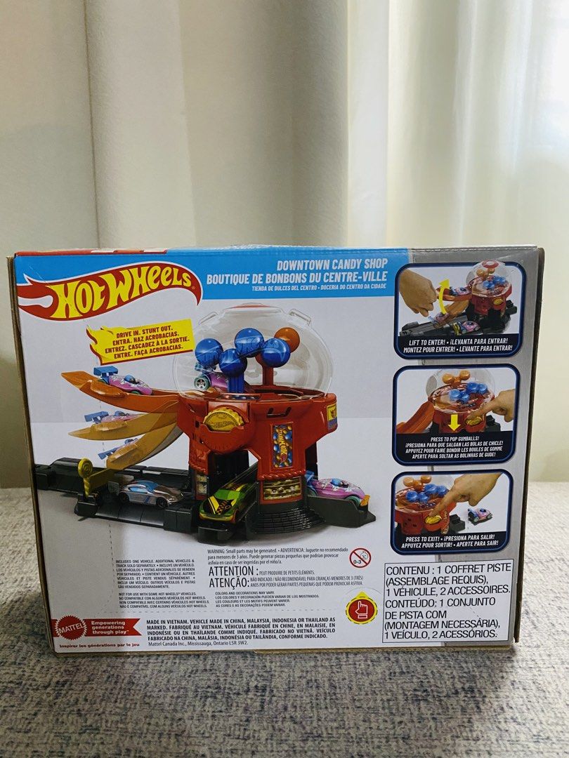 Hot Wheels City Downtown Candy Shop (Category: Kids Toys) located in Manila. Submitted by glen_n (Listing ID 1466386502, Image 3). Description: Hot Wheels City – Downtown Candy Shop Bought for ₱999 Selling for only ₱750! Selling because my son has changed his collection and no longer wants this one. 😊 ✅ Brand new & sealed ✅ Complete & unopened ✅ Original Hot Wheels.
