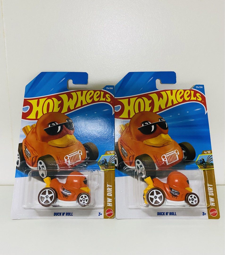 Hot wheels Duck N Roll (Category: Kids Toys) located in Manila. Submitted by glen_n (Listing ID 1466387571, Image 1). Description: Hot wheels Duck N Roll NEW - never opened ✅ Brand new & sealed ✅ Original Hot Wheels ₱200 each .