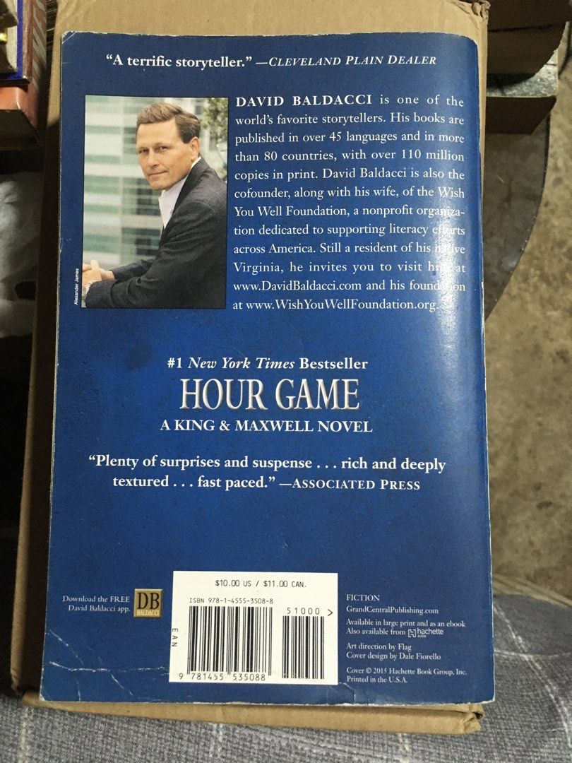 Hour Game by David Baldacci (Category: Storybooks) located in Rosario. Submitted by c__tops (Listing ID 1466393035, Image 2). Description: RFS: declutter.