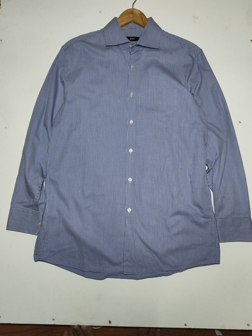 HUGO BOSS LONG SLEEVE (Category: Formal Shirts) located in Tumauini. Submitted by znernatpiece (Listing ID 1466453547, Image 1). Description: HUGO BOSS LONGSLEEVE BRAND-NEW CONDITION NO ISSUE ACTUAL DIMENSIONS ON PICTURES +SF.