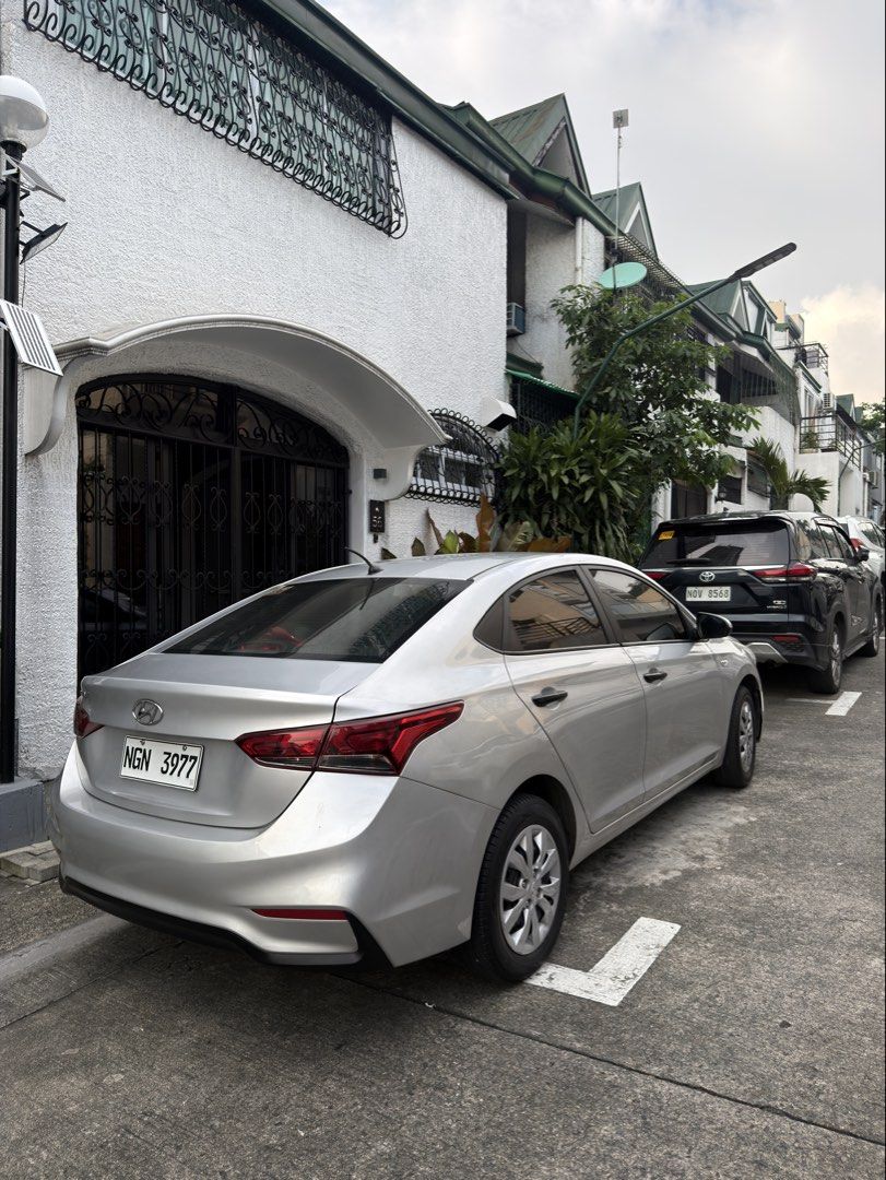 Hyundai Accent 1.4 GL (A) (Category: Used Cars) located in Quezon City. Submitted by ry444n (Listing ID 1443432332, Image 3). Description: 2020 Hyundai Accent; 2021 acquired Gas Spare car used for coding Cold AC Automatic w/ Sequential mode Thick tires Newly changed Oil + Coolant, Engine filter, Cabin filter Newly Registered 2026-2027 101k kms odometer Thursday Coding No issue! Nothing to fix..