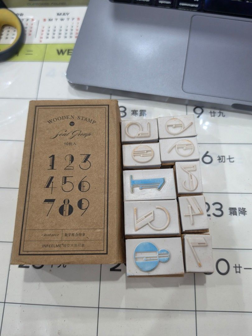 Infeelme Wooden Stamp Numbers with Different Sizes (Category: Stationery & School Supplies) located in Quezon City. Submitted by snowflakes.specials (Listing ID 1466393749, Image 2). Description: Used 2 pcs only.