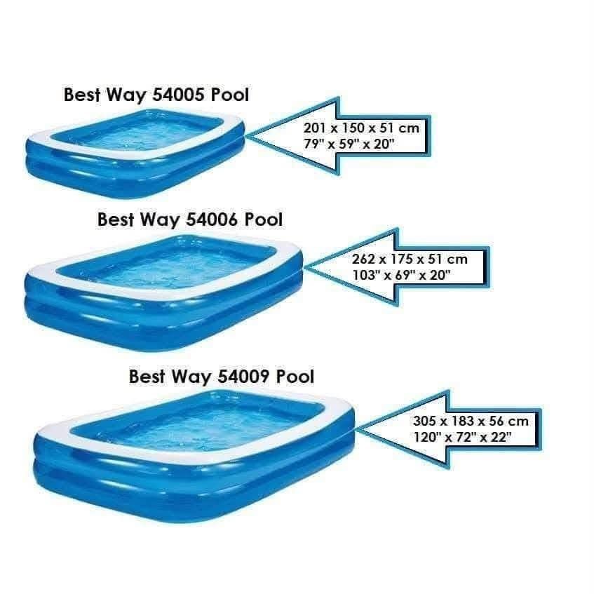 Inflatable swimming pool (Category: Everything Else Others) located in Manila. Submitted by yzlshop (Listing ID 1466337477, Image 1). Description: small 1250 medium 1450 large 1900 electric air pump 280.